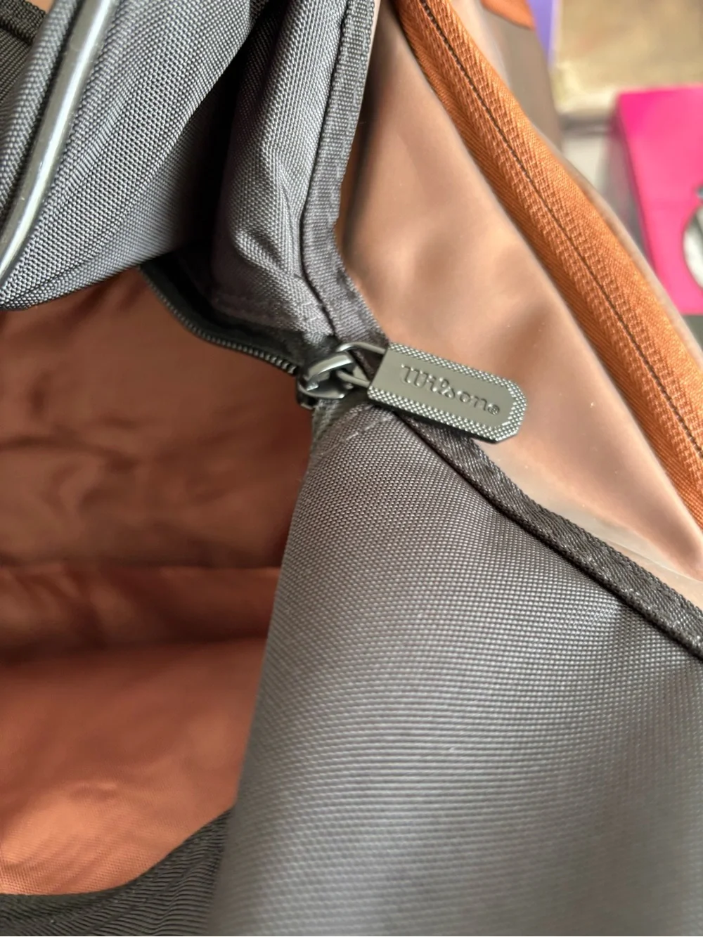 Wilson V14 Duffel Bag in Black and Brown